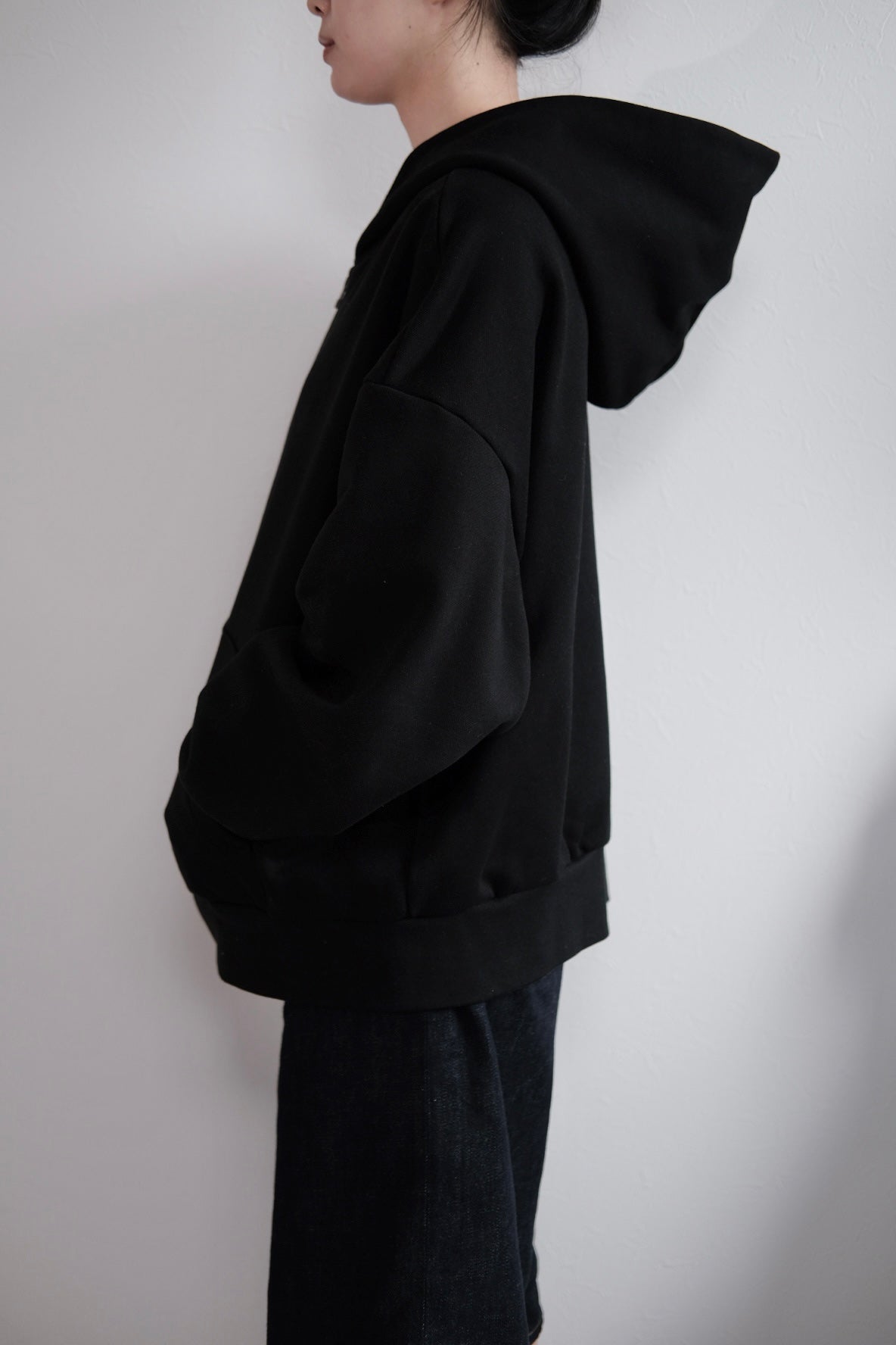 Thick Zip Parker black