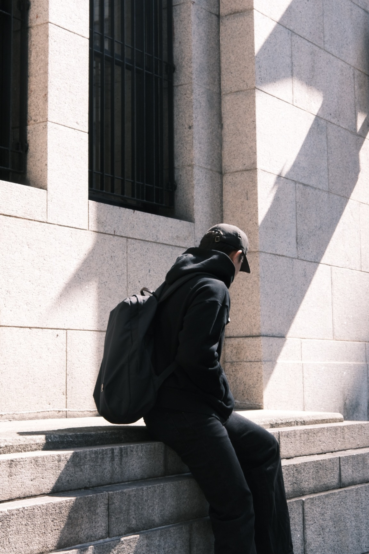 Thick Zip Parker black
