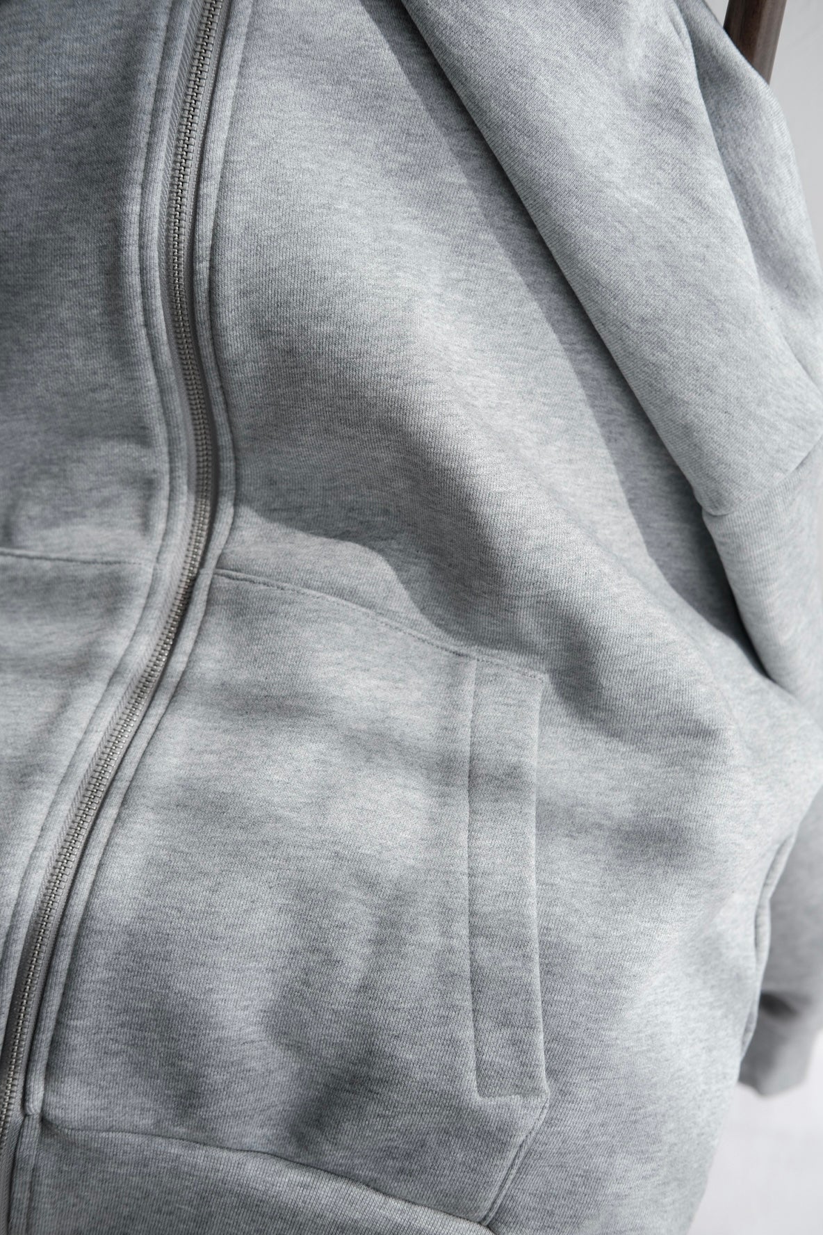 Thick Zip Parker gray