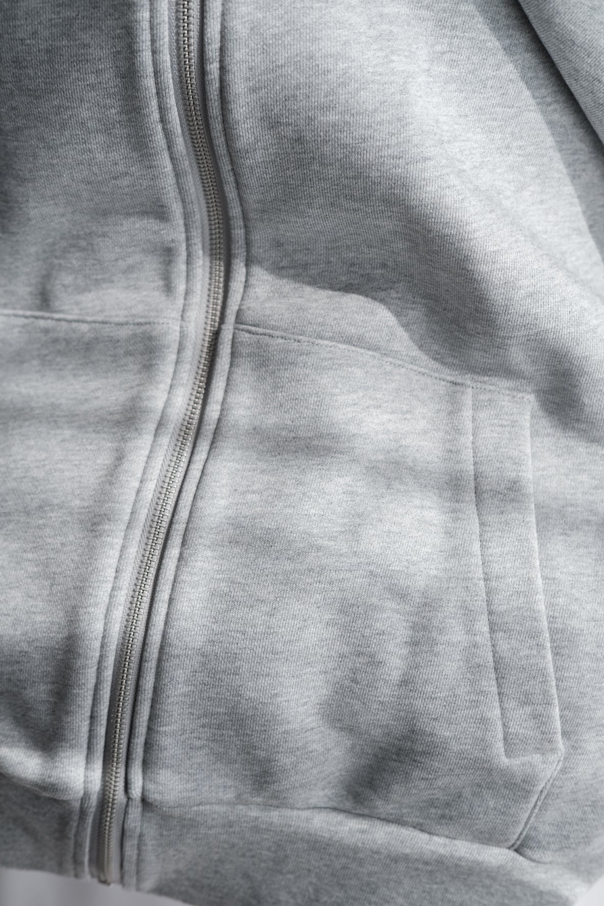 Thick Zip Parker gray