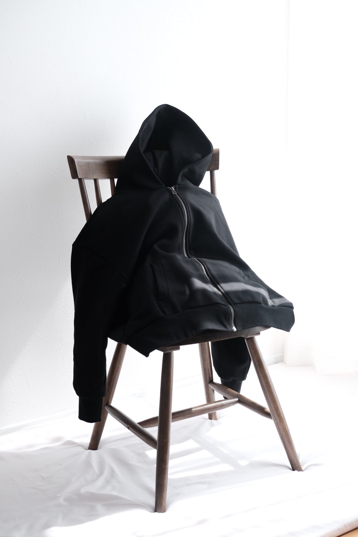 Thick Zip Parker black