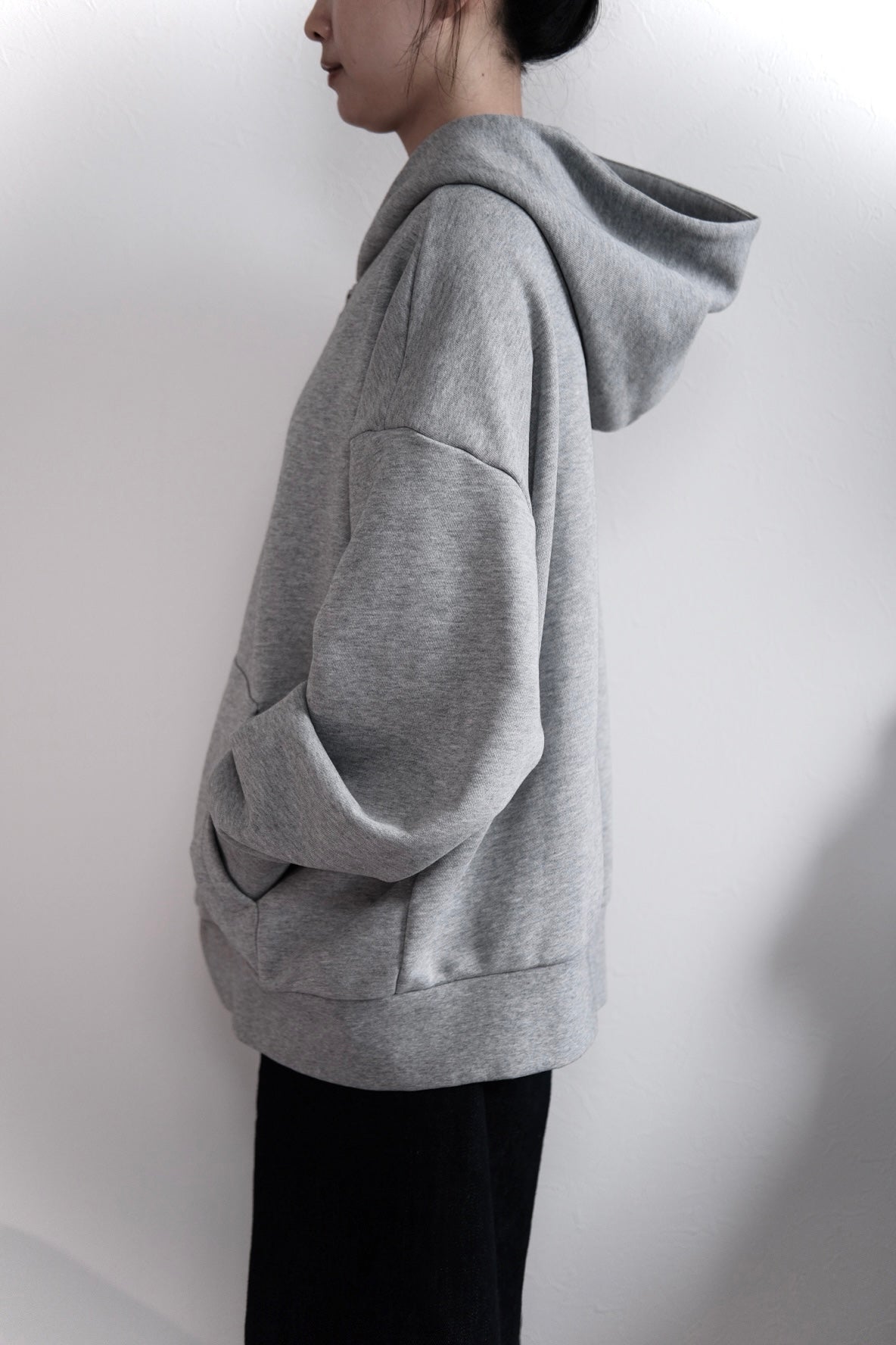 Thick Zip Parker gray