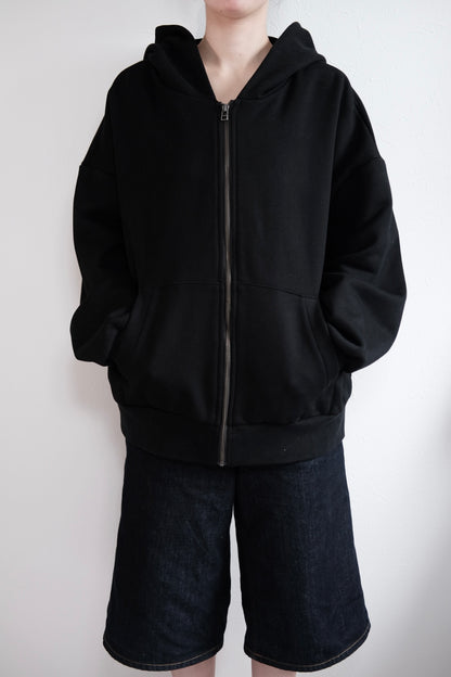 Thick Zip Parker black